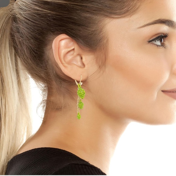 Betsey Johnson Margarita Lime Earrings - Picture 4 of 4